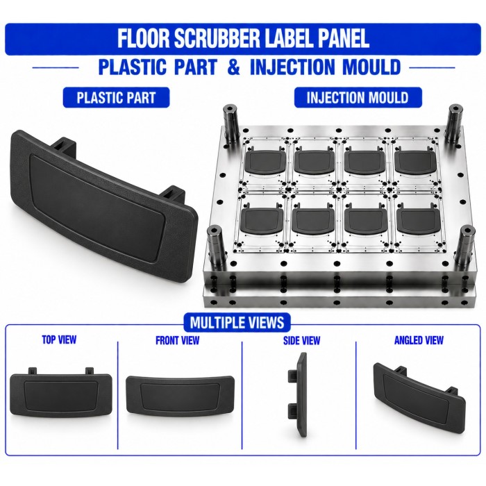 Floor Scrubber Plastic Label Panel Mould and Moulding Service