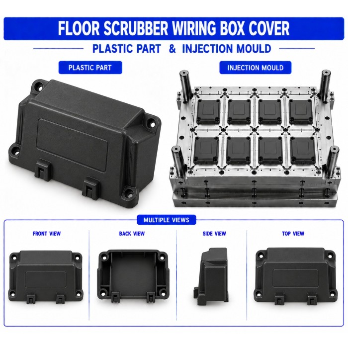Floor Scrubber Plastic Wiring Box Cover Mould and Moulding Service