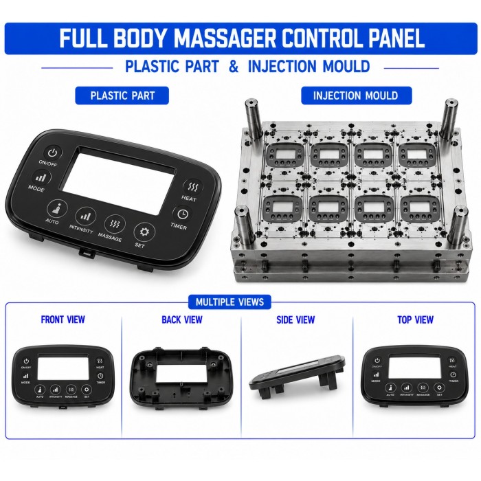 Full Body Massager Plastic Control Panel Mould and Moulding Services