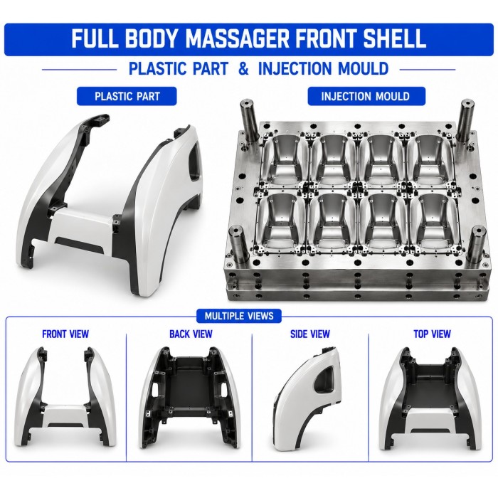Full Body Massager Plastic Front Shell Mould and Moulding Services
