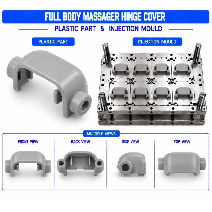 Full Body Massager Plastic Hinge Cover Mould and Moulding Services Full Body Massager Plastic Hinge Cover Mould and Moulding Services