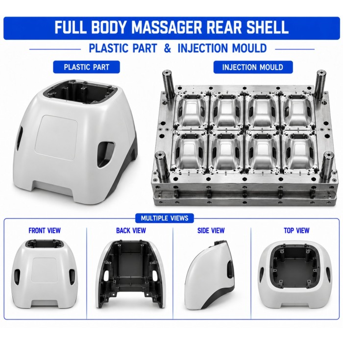 Full Body Massager Plastic Rear Shell Mould and Moulding Services Full Body Massager Plastic Rear Shell Mould and Moulding Services