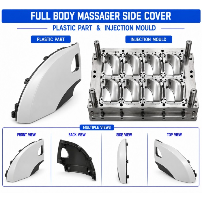 Full Body Massager Plastic Side Cover Mould and Moulding Services Full Body Massager Plastic Side Cover Mould and Moulding Services