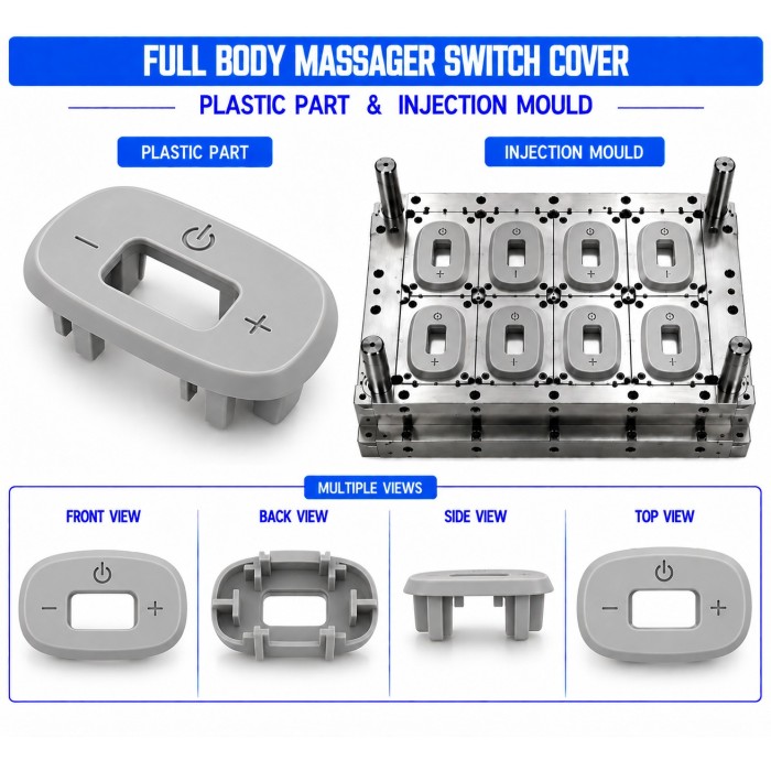Full Body Massager Plastic Switch Cover Mould and Moulding Services