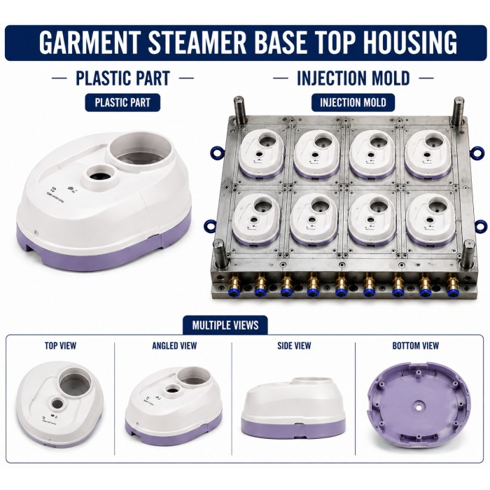Garment Steamer Plastic Base top Housing Mould and Moulding Service