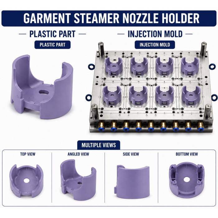 Garment Steamer Plastic Nozzle Holder Mould and Moulding Service