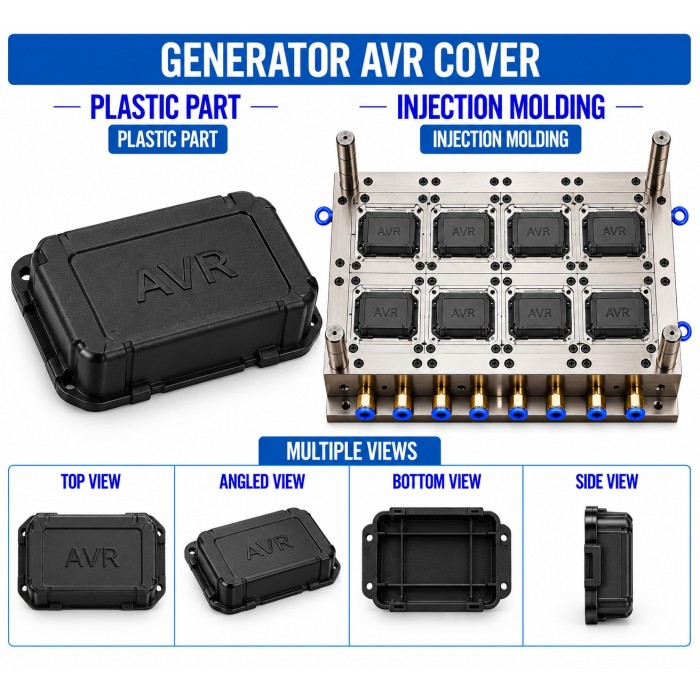 Generator Plastic AVR Cover Mould and Moulding Service