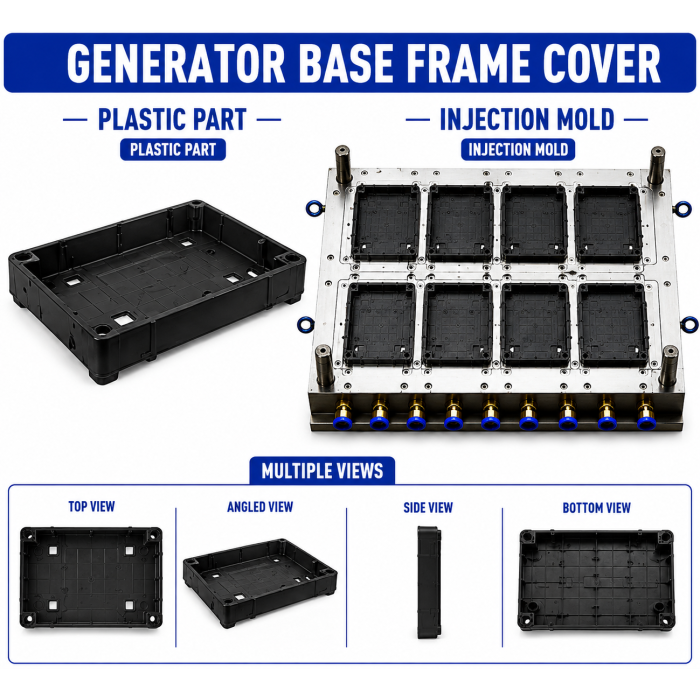 Generator Plastic Base Frame Cover Mould and Moulding Service