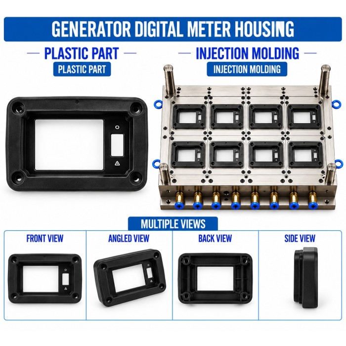 Generator Plastic Digital Meter Housing Mould and Moulding Service