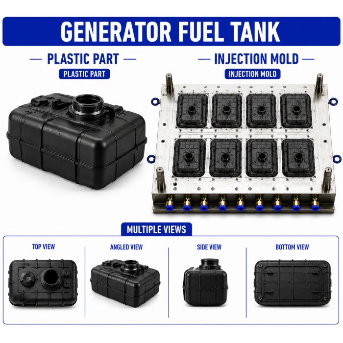 Generator Plastic Fuel Tank Mould and Moulding Service
