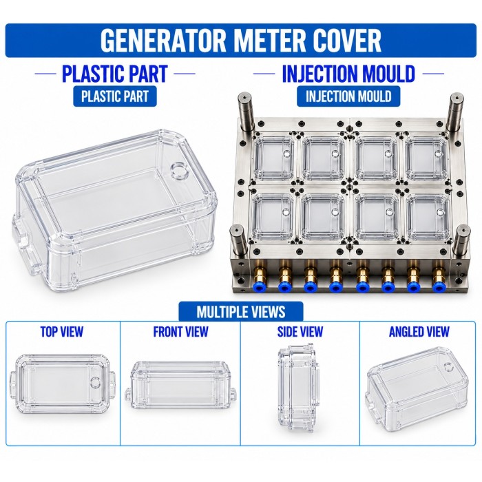 Generator Plastic Meter Cover Mould and Moulding Service