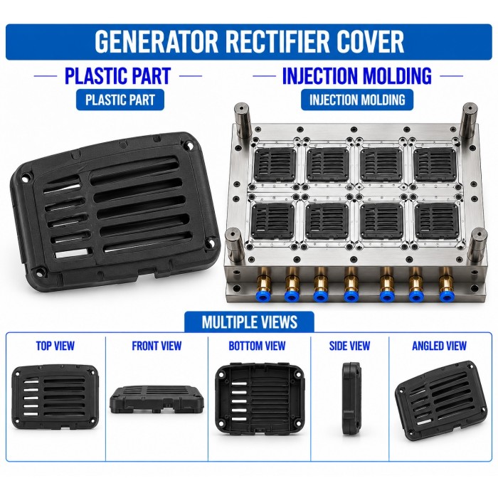 Generator Plastic Rectifier Cover Mould and Moulding Service