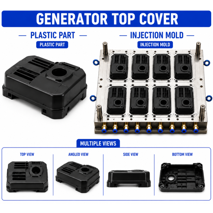Generator Plastic Top Cover Mould and Moulding Service