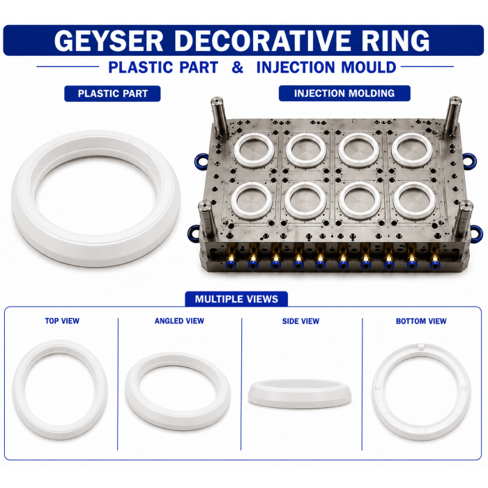 Geyser Plastic Decorative Ring Mould and Moulding Service Geyser Plastic Decorative Ring Mould and Moulding Service