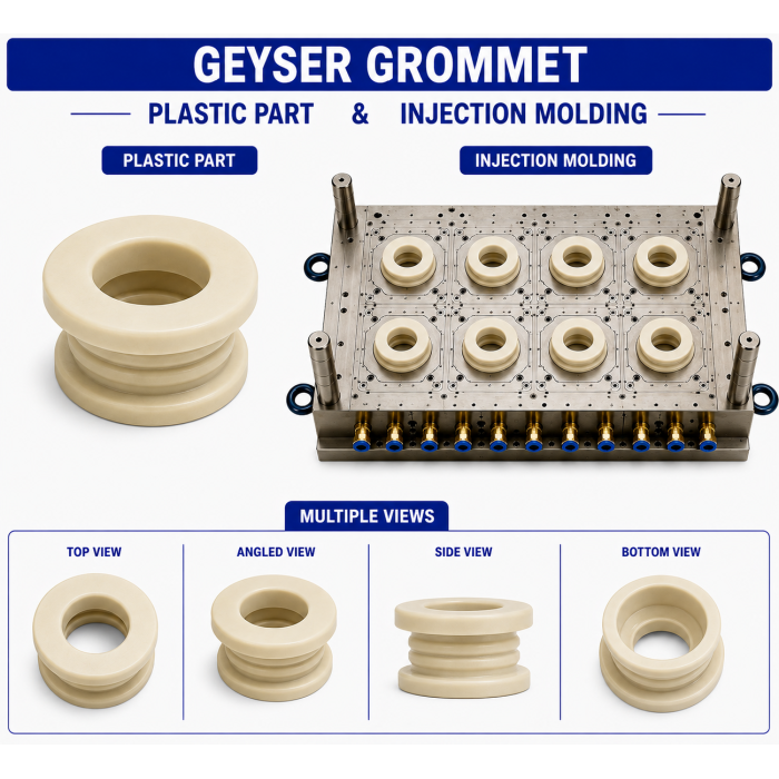 Geyser Plastic Grommet Mould and Moulding Service Geyser Plastic Grommet Mould and Moulding Service