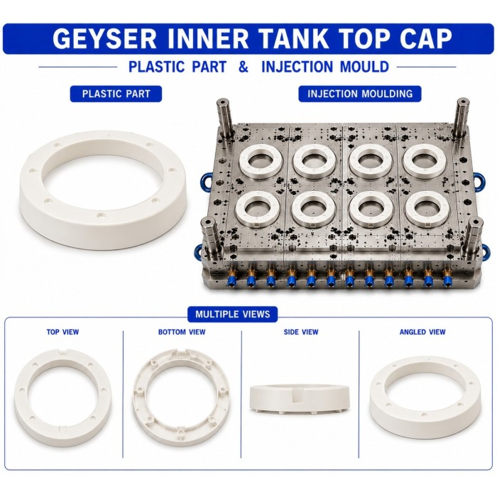 Geyser Plastic Inner Tank Top Cap Mould and Moulding Service Geyser Plastic Inner Tank Top Cap Mould and Moulding Service