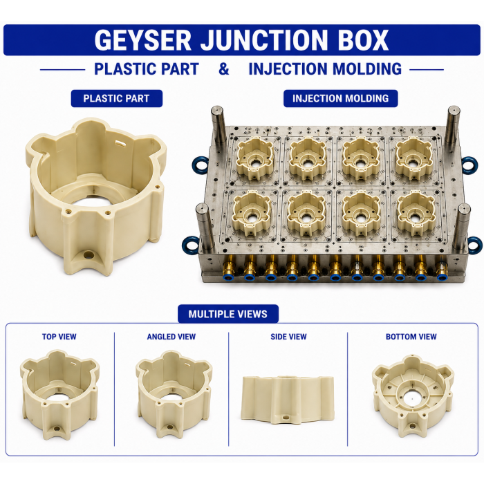 Geyser Plastic Junction Box Mould and Moulding Service