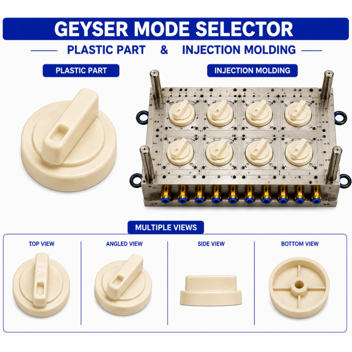 Geyser Plastic Mode Selector Mould and Moulding Service