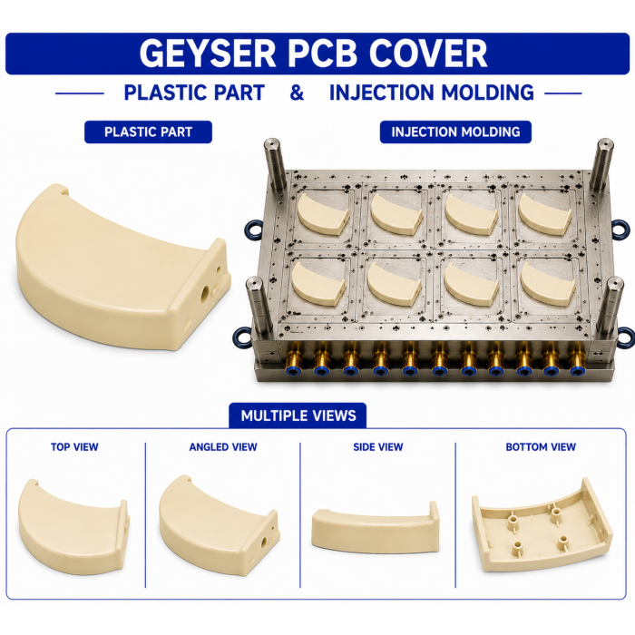 Geyser Plastic Pcb Cover Mould and Moulding Service
