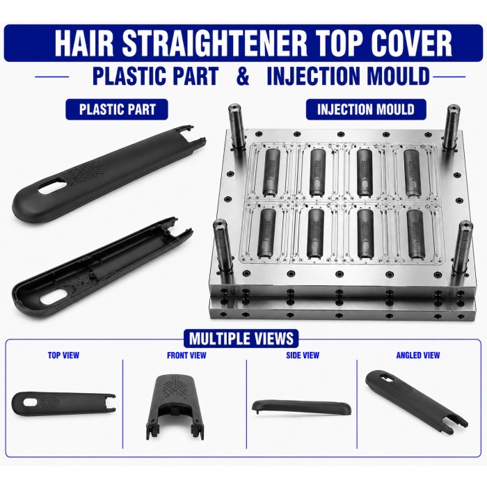 Hair Straightener Plastic Top Cover Mould and Moulding Service