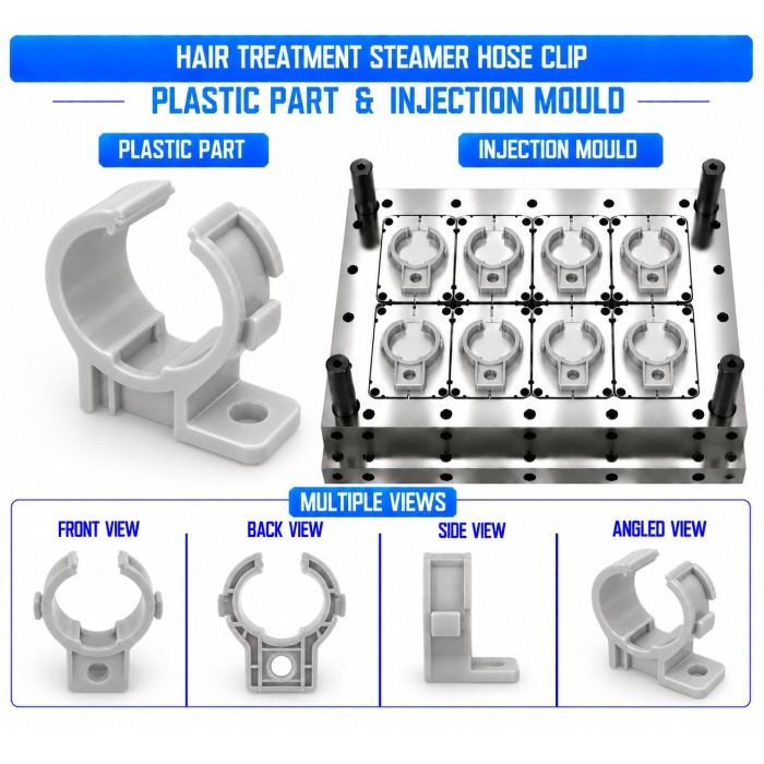 Hair Treatment Steamer Plastic Hose Clip Mould and Moulding Service