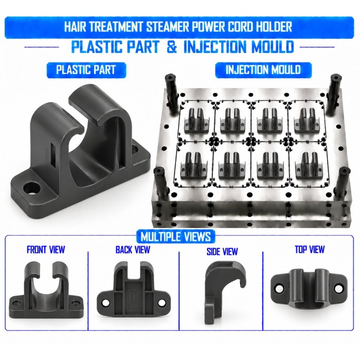 Hair Treatment Steamer Plastic Power Cord Holder Mould and Moulding Service