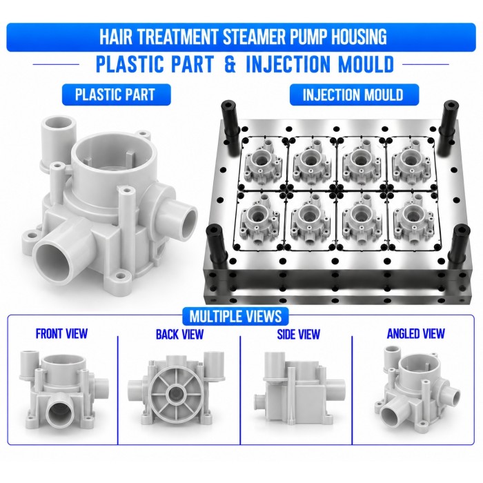 Hair Treatment Steamer Plastic Pump Housing Mould and Moulding Service