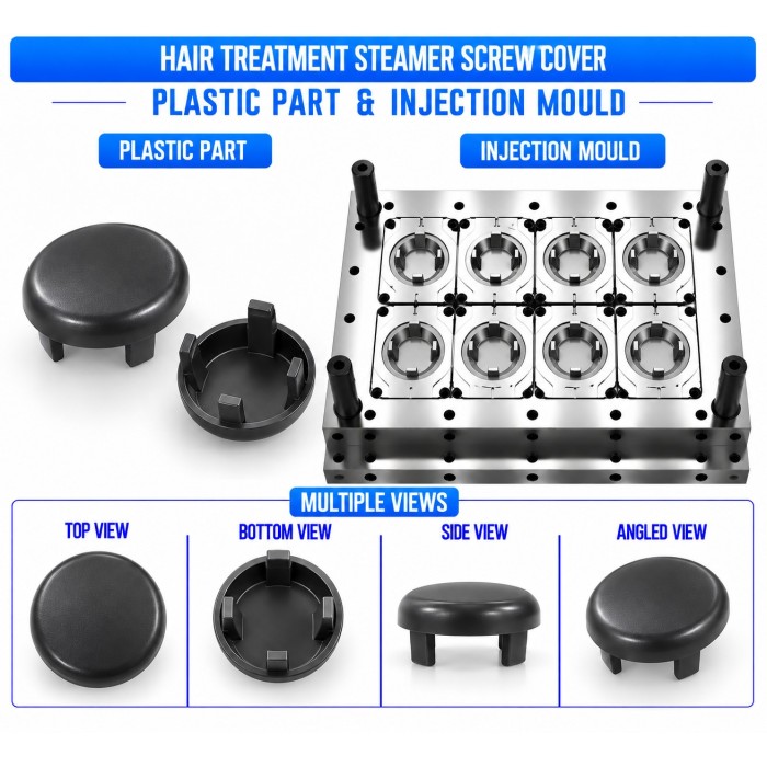 Hair Treatment Steamer Plastic Screw Cover Mould and Moulding Service