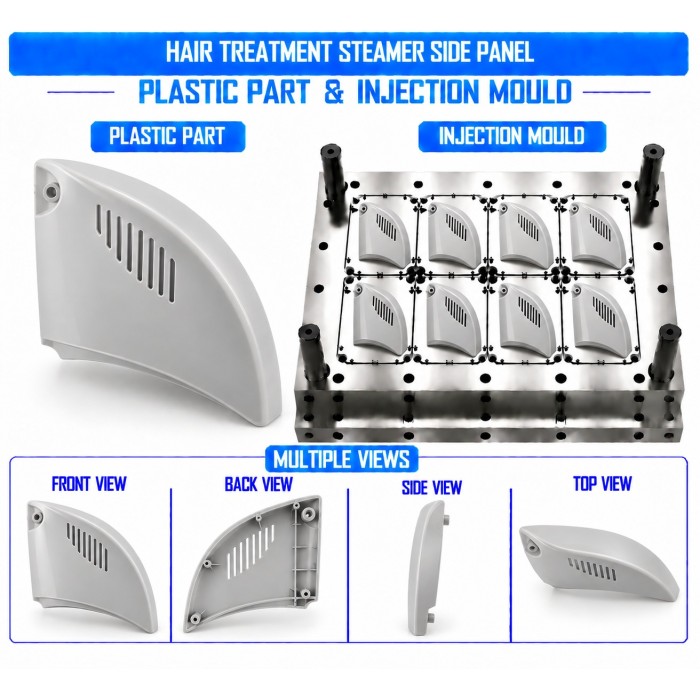 Hair Treatment Steamer Plastic Side Panel Mould and Moulding Service