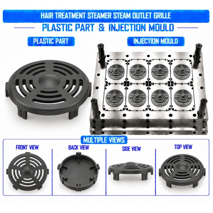Hair Treatment Steamer Plastic Steam Outlet Grille Mould and Moulding Service