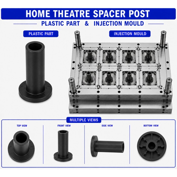 Home Theatre Plastic Spacer Post Mould and Moulding Service