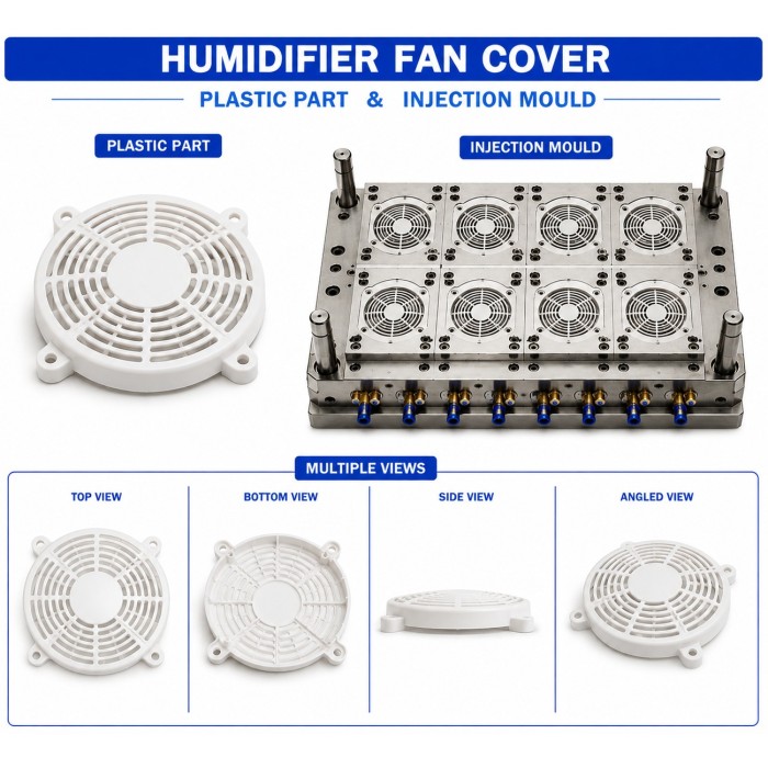 Humidifier Plastic Fan Cover Mould and Moulding Service Humidifier Plastic Fan Cover Mould and Moulding Service