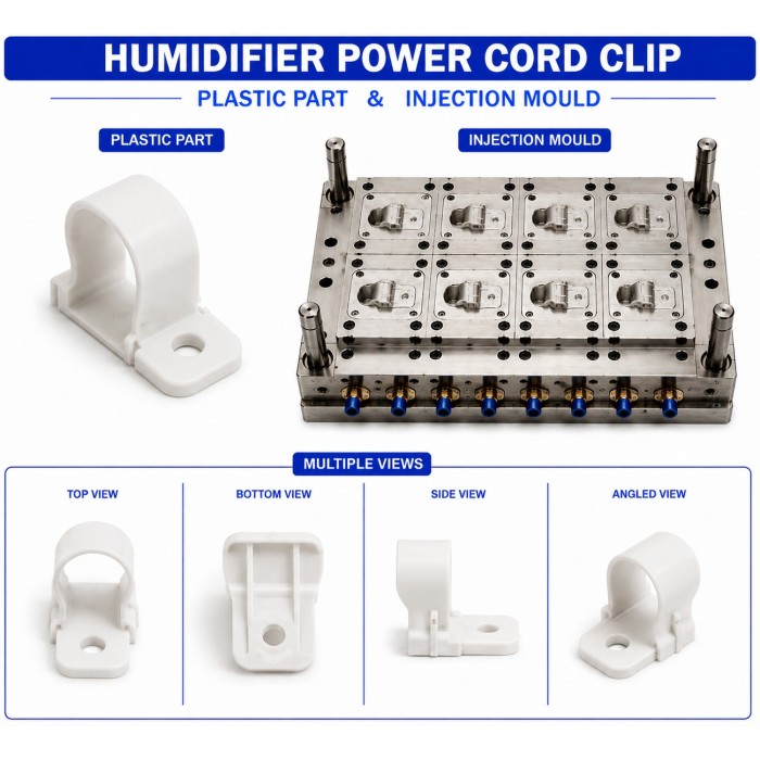 Humidifier Plastic Power Cord Clip Mould and Moulding Service Humidifier Plastic Power Cord Clip Mould and Moulding Service