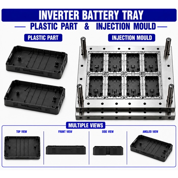 Inverter Plastic Battery Tray Mould and Moulding Service