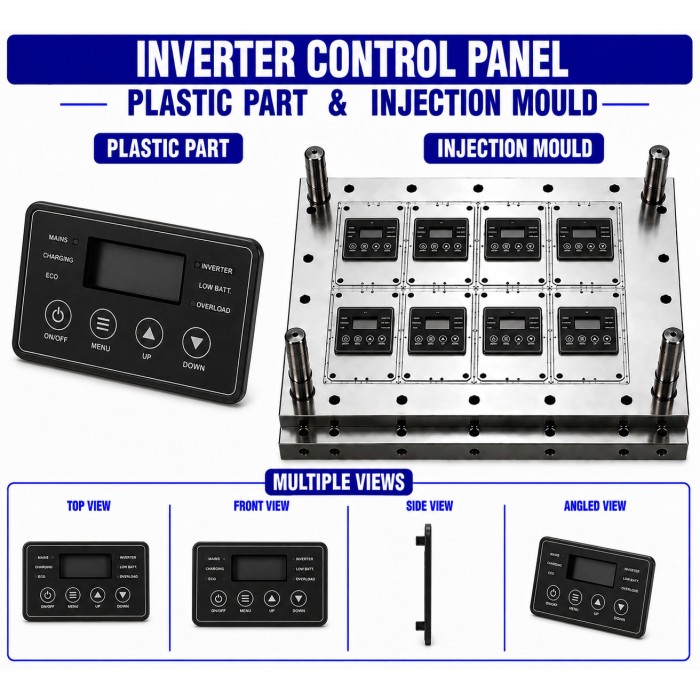 Inverter Plastic Control Panel Mould and Moulding Service