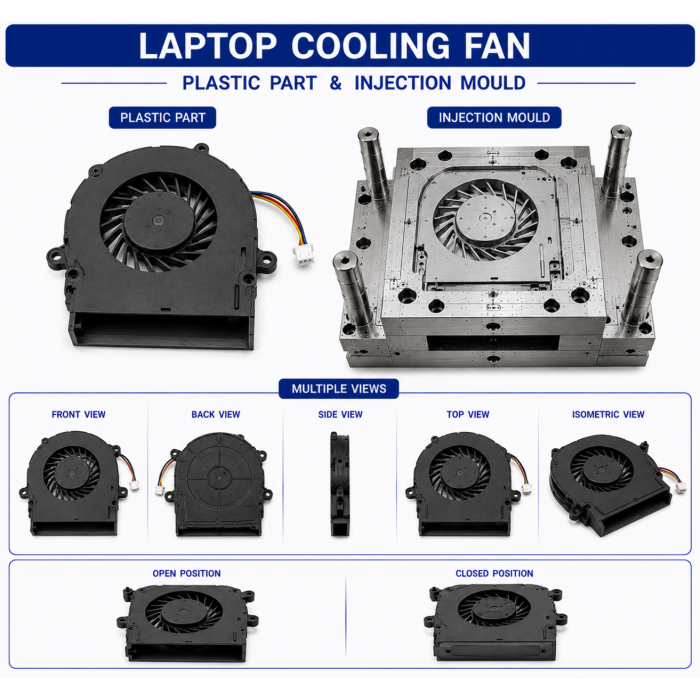 Laptop Plastic Cooling Fan 