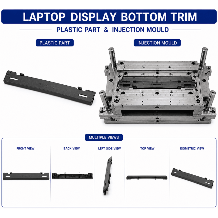 Laptop Plastic Display Bottom Trim