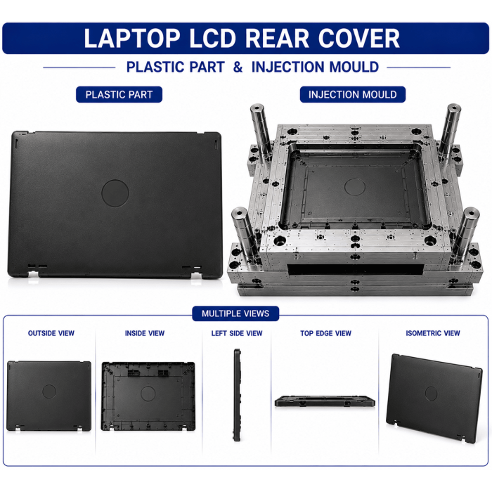 Laptop Plastic LCD Rear Cover