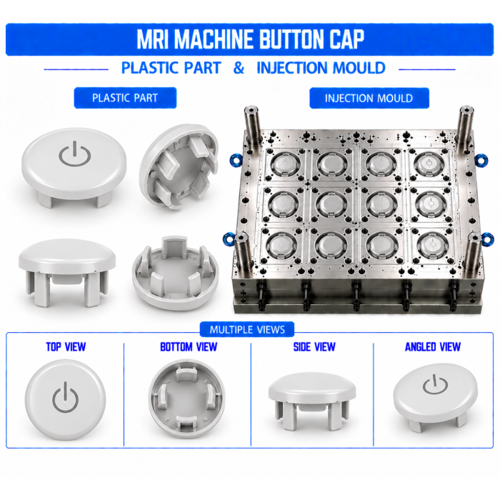 MRI Machine Plastic Button Cap Mould and Moulding Services