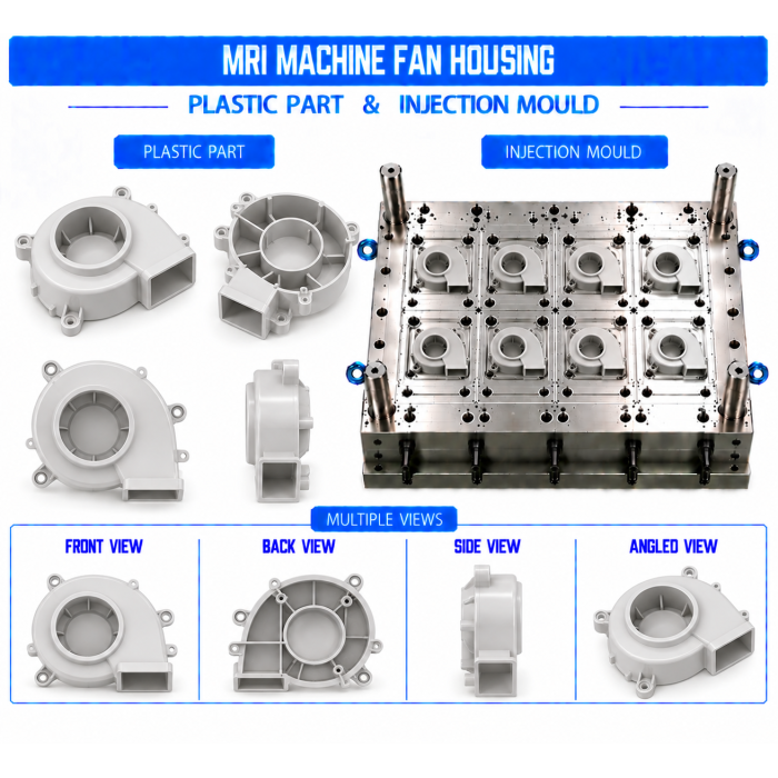 MRI Machine Plastic Fan Housing Mould and Moulding Services