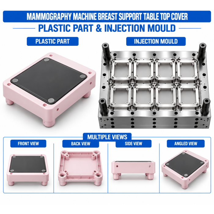 Mammography Machine Plastic Breast Support Table Top Cover Mould and Moulding Service