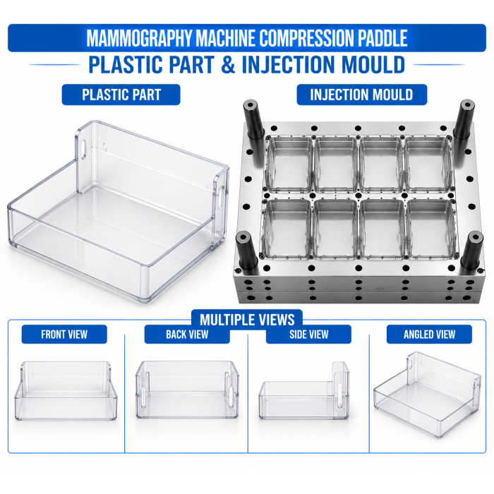 Mammography Machine Plastic Compression Paddle Mould and Moulding Service
