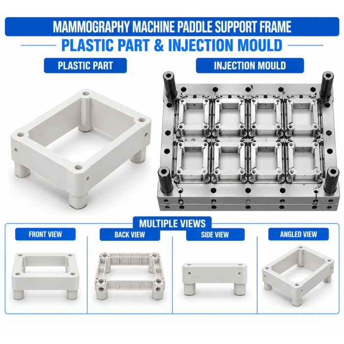 Mammography Machine Plastic Paddle Support Frame Mould and Moulding Service