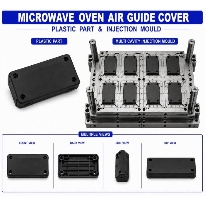 Microwave Oven Plastic Air Guide Cover Mould and Moulding Services