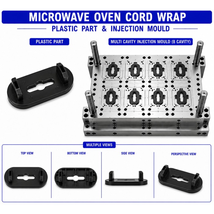 Microwave Oven Plastic Cord Wrap Mould and Moulding Services
