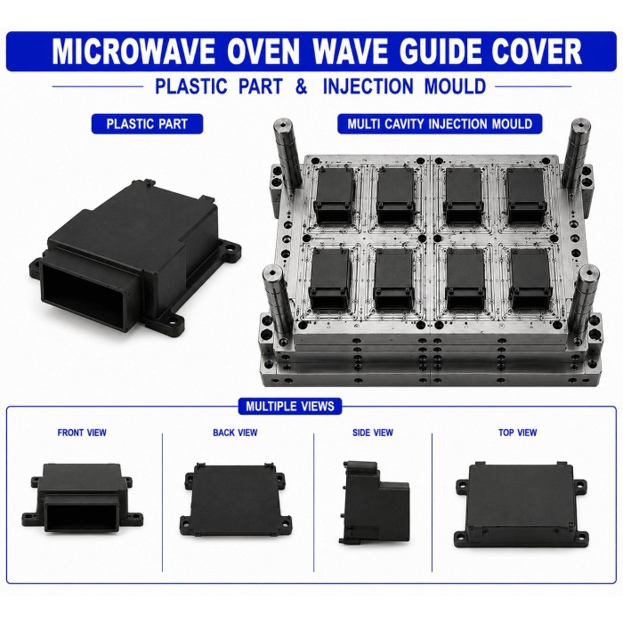 Microwave Oven Plastic Wave Guide Cover Mould and Moulding Services