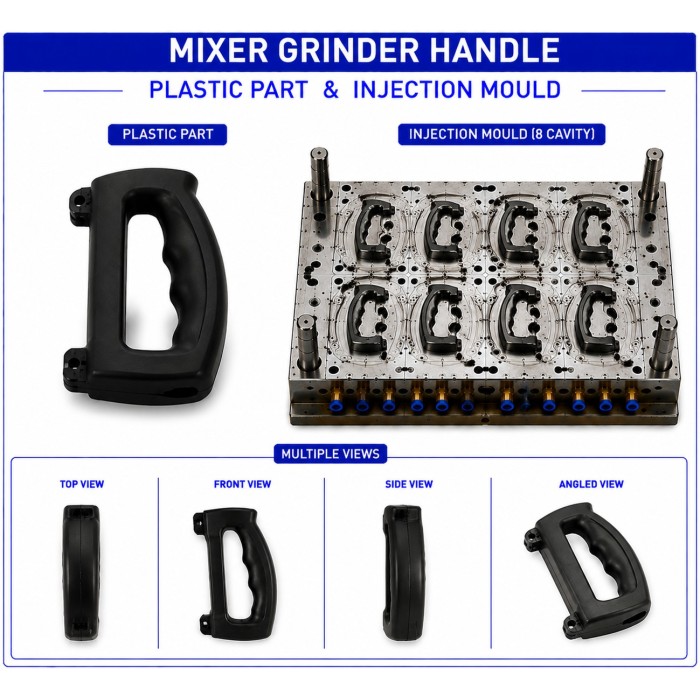 Mixer Grinder Plastic Handle Mould and Moulding Service Mixer Grinder Plastic Handle Mould and Moulding Service