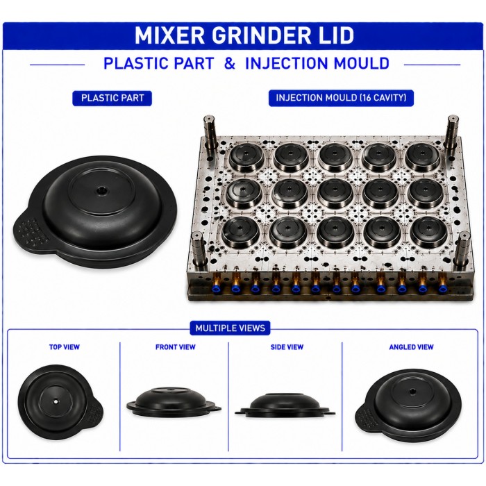 Mixer Grinder Plastic Lid Mould and Moulding Service Mixer Grinder Plastic Lid Mould and Moulding Service