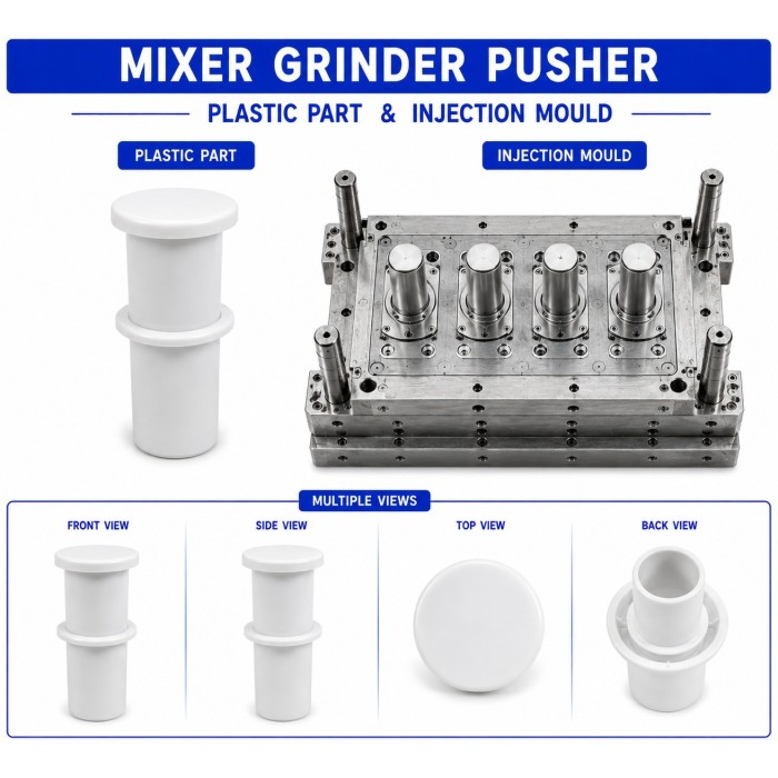 Mixer Grinder Plastic Pusher Mould and Moulding Service Mixer Grinder Plastic Pusher Mould and Moulding Service