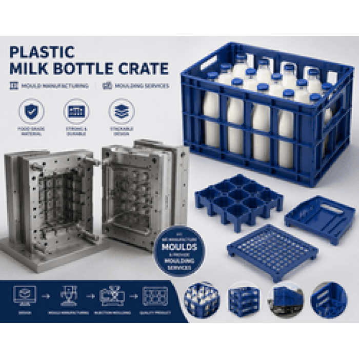 Plastic Milk Bottle Crate